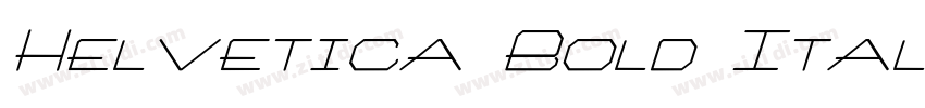 Helvetica Bold Itali字体转换